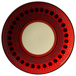 west elm Potter's Workshop Seed Salad Plate, Red